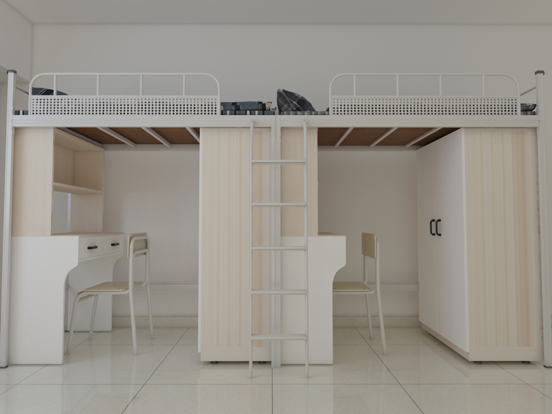 订做上下铺双层单人铁床 学生宿舍专用铁床加工