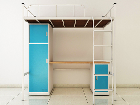 高低双层铁床定制_东莞双层铁床定做_宿舍双层铁床厂家