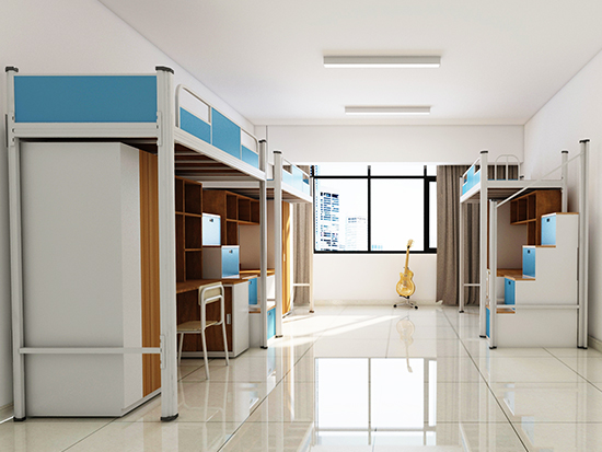 给宿舍设计双层铁床的解决方案