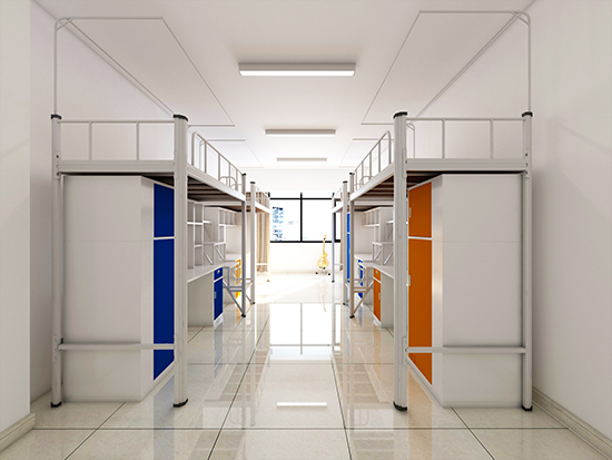 三人间员工宿舍双层铁床设计方案