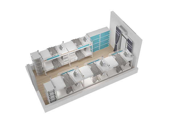 学校宿舍双层铁床尺寸一般是多少？