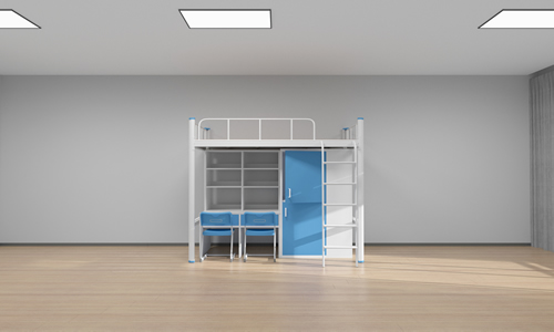 宿舍上下铺铁床下铺能安装电脑桌吗？