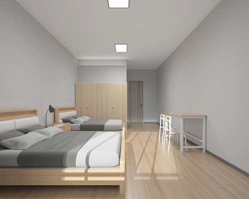 东莞铁床厂设计宿舍床案例