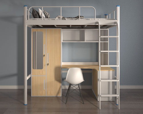 工厂宿舍双层铁架床报价分析